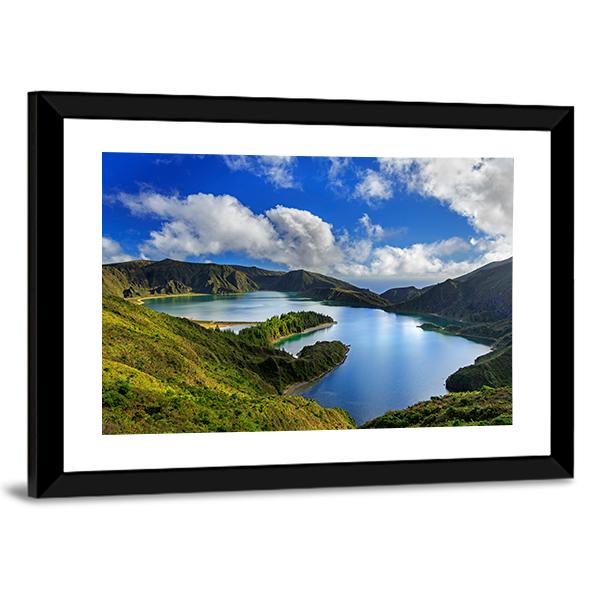 Green Valley On San Miguel Island Canvas Wall Art-3 Horizontal-Gallery Wrap-25" x 16"-Tiaracle