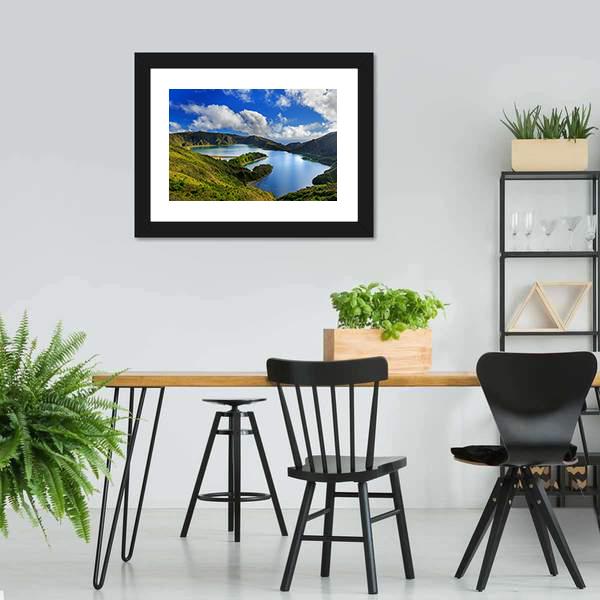 Green Valley On San Miguel Island Canvas Wall Art-3 Horizontal-Gallery Wrap-25" x 16"-Tiaracle