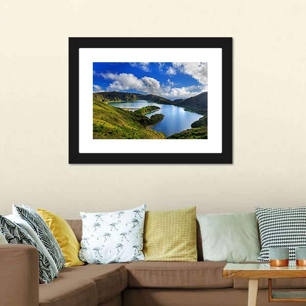 Green Valley On San Miguel Island Canvas Wall Art-3 Horizontal-Gallery Wrap-25" x 16"-Tiaracle