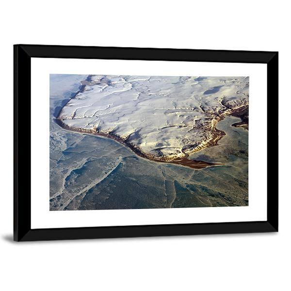 Greenland From The Air Canvas Wall Art-3 Horizontal-Gallery Wrap-25" x 16"-Tiaracle