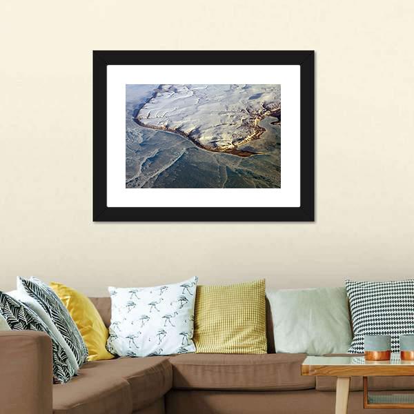 Greenland From The Air Canvas Wall Art-3 Horizontal-Gallery Wrap-25" x 16"-Tiaracle