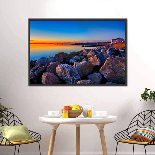 Greenwich Bay Canvas Wall Art-5 Horizontal-Gallery Wrap-22" x 12"-Tiaracle