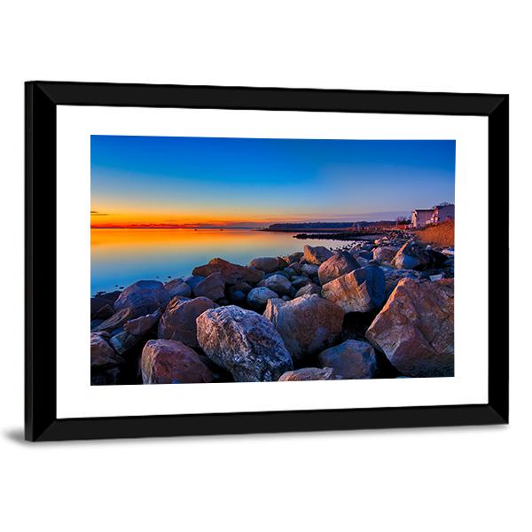 Greenwich Bay Canvas Wall Art-5 Horizontal-Gallery Wrap-22" x 12"-Tiaracle
