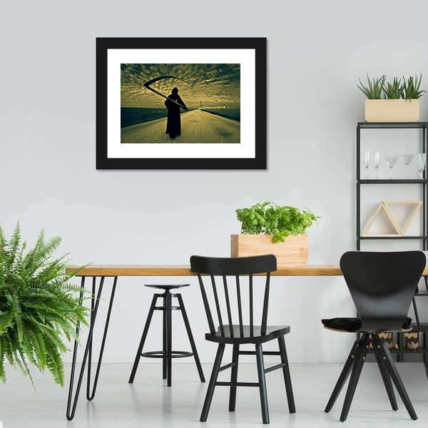 Grim Reaper Canvas Wall Art-5 Horizontal-Gallery Wrap-22" x 12"-Tiaracle