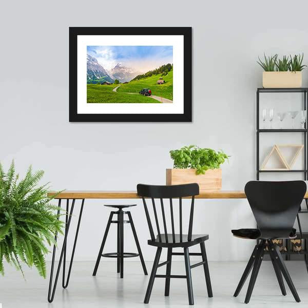 Grindelwald Switzerland Canvas Wall Art-3 Horizontal-Gallery Wrap-25" x 16"-Tiaracle