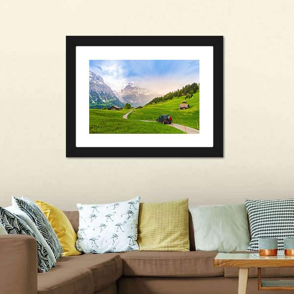 Grindelwald Switzerland Canvas Wall Art-3 Horizontal-Gallery Wrap-25" x 16"-Tiaracle