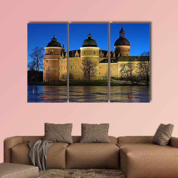 Gripsholm Castle Sweden Canvas Wall Art-3 Horizontal-Gallery Wrap-25" x 16"-Tiaracle