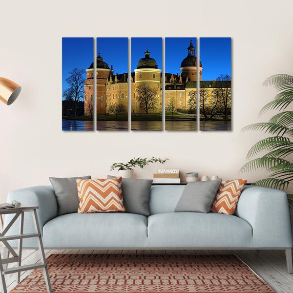 Gripsholm Castle Sweden Canvas Wall Art-5 Horizontal-Gallery Wrap-22" x 12"-Tiaracle