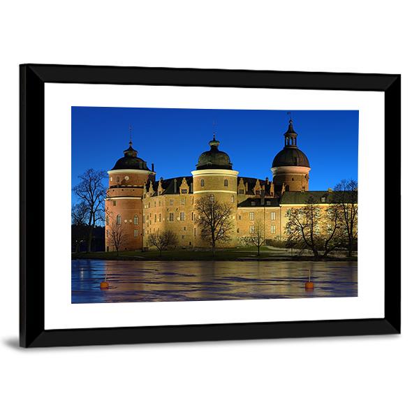 Gripsholm Castle Sweden Canvas Wall Art-5 Horizontal-Gallery Wrap-22" x 12"-Tiaracle