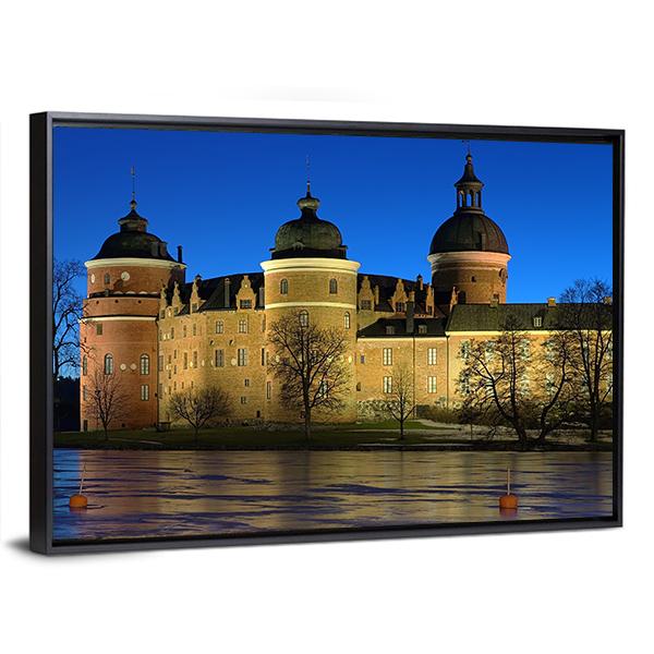 Gripsholm Castle Sweden Canvas Wall Art-5 Horizontal-Gallery Wrap-22" x 12"-Tiaracle