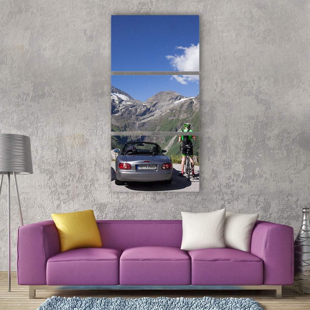 Grossglockner High Alpine Road Vertical Canvas Wall Art-3 Vertical-Gallery Wrap-12" x 25"-Tiaracle