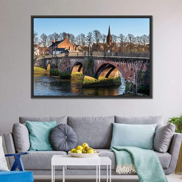 Grosvenor Bridge Canvas Wall Art-3 Horizontal-Gallery Wrap-25" x 16"-Tiaracle