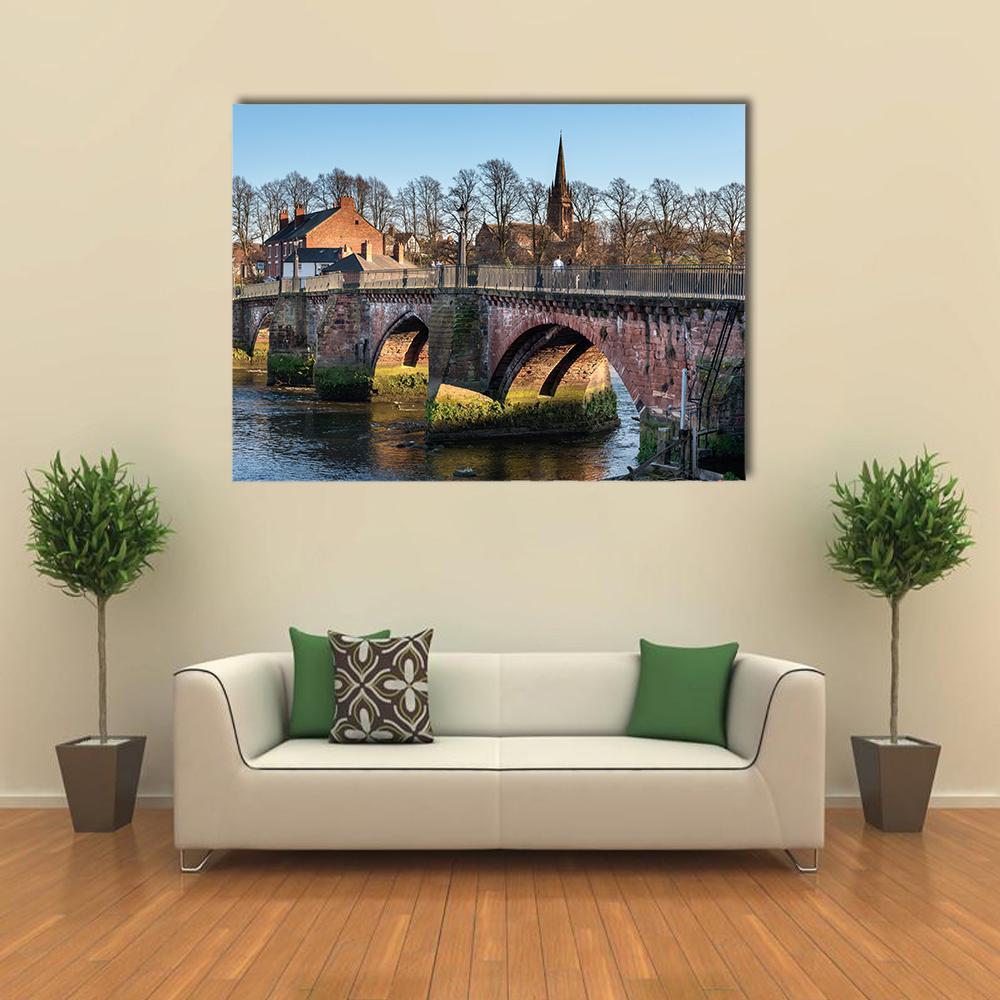 Grosvenor Bridge Canvas Wall Art-1 Piece-Gallery Wrap-48" x 32"-Tiaracle