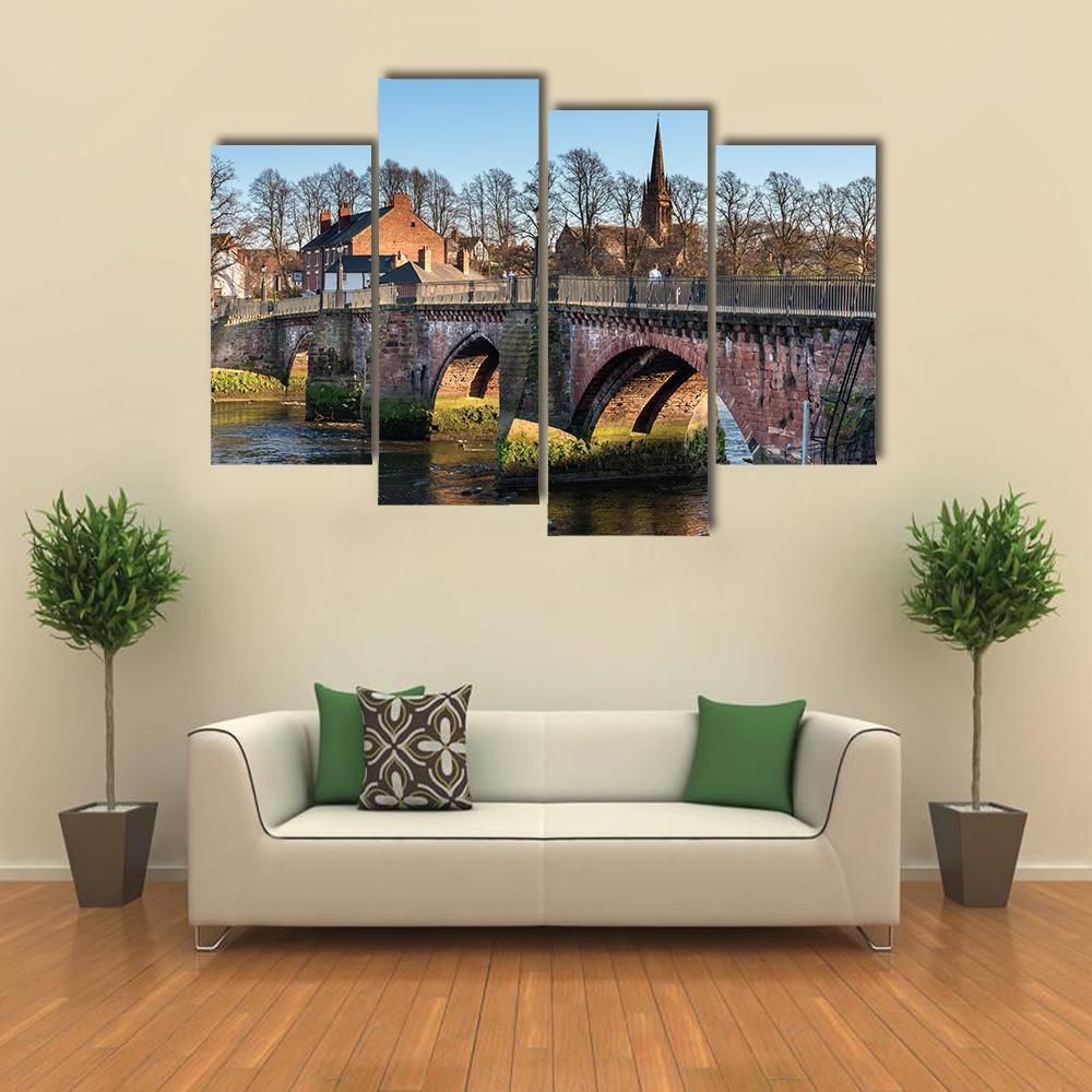 Grosvenor Bridge Canvas Wall Art-4 Pop-Gallery Wrap-50" x 32"-Tiaracle