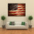 Grunge American Flag Canvas Wall Art-3 Horizontal-Gallery Wrap-37" x 24"-Tiaracle