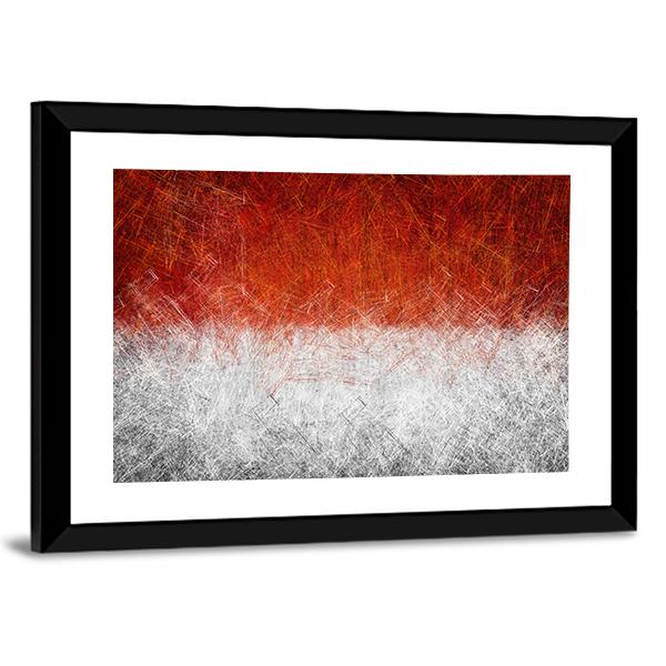 Grunge Monaco Flag Canvas Wall Art-3 Horizontal-Gallery Wrap-25" x 16"-Tiaracle