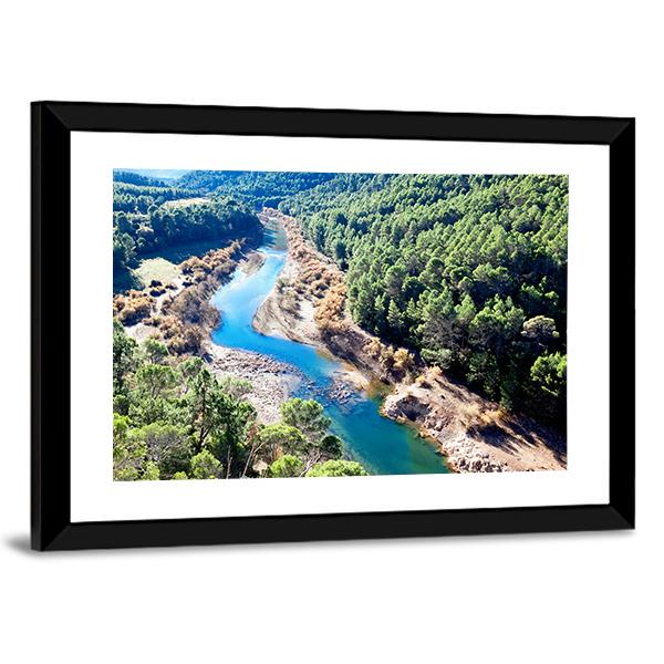 Guadalquivir River Spain Canvas Wall Art-5 Horizontal-Gallery Wrap-22" x 12"-Tiaracle