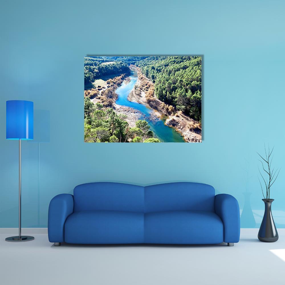 Guadalquivir River Spain Canvas Wall Art-1 Piece-Gallery Wrap-48" x 32"-Tiaracle
