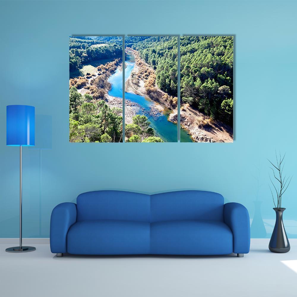 Guadalquivir River Spain Canvas Wall Art-3 Horizontal-Gallery Wrap-37" x 24"-Tiaracle