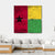 Guinea-Bissau Flag Canvas Wall Art-4 Square-Gallery Wrap-17" x 17"-Tiaracle