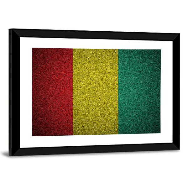 Guinean Flag Canvas Wall Art-5 Horizontal-Gallery Wrap-22" x 12"-Tiaracle