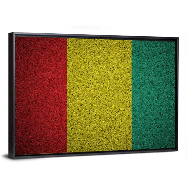 Guinean Flag Canvas Wall Art-5 Horizontal-Gallery Wrap-22" x 12"-Tiaracle