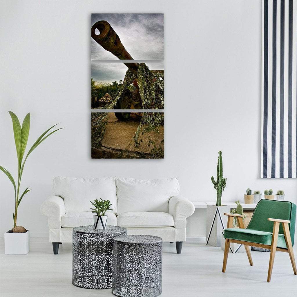 Gun For War Battle France Vertical Canvas Wall Art-3 Vertical-Gallery Wrap-12" x 25"-Tiaracle