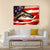 Gun Lying On American Flag Canvas Wall Art-5 Horizontal-Gallery Wrap-22" x 12"-Tiaracle