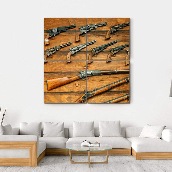 WWII RIFLES, canvas gallery wrap, diagram, wall art, digital good art