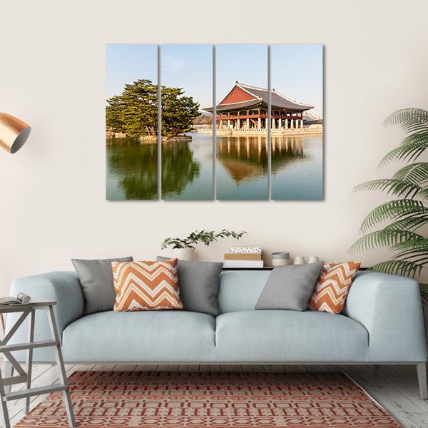 Gyeongbokgung Palace Canvas Wall Art-4 Horizontal-Gallery Wrap-34" x 24"-Tiaracle