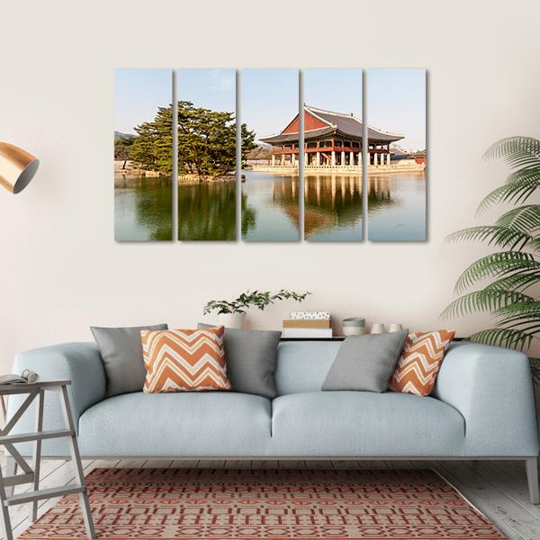Gyeongbokgung Palace Canvas Wall Art-5 Horizontal-Gallery Wrap-22" x 12"-Tiaracle