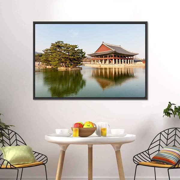 Gyeongbokgung Palace Canvas Wall Art-3 Horizontal-Gallery Wrap-25" x 16"-Tiaracle