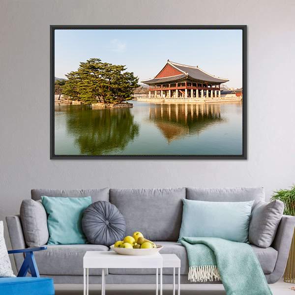 Gyeongbokgung Palace Canvas Wall Art-3 Horizontal-Gallery Wrap-25" x 16"-Tiaracle