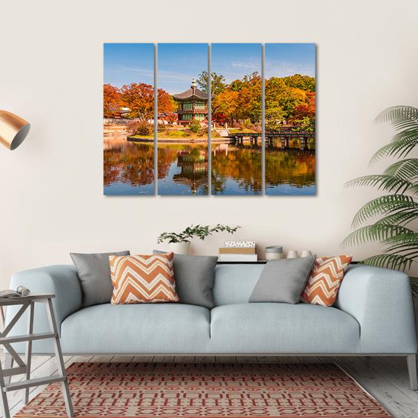 Gyeongbokgung Palace In Seoul Canvas Wall Art-4 Horizontal-Gallery Wrap-34" x 24"-Tiaracle