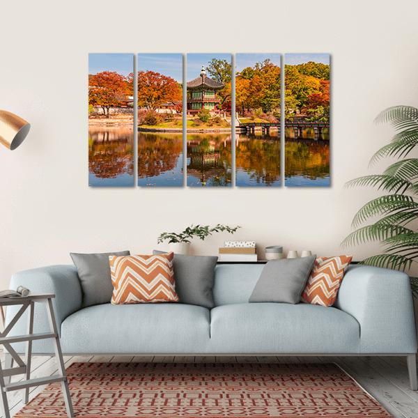 Gyeongbokgung Palace In Seoul Canvas Wall Art-5 Horizontal-Gallery Wrap-22" x 12"-Tiaracle
