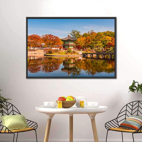 Gyeongbokgung Palace In Seoul Canvas Wall Art-5 Horizontal-Gallery Wrap-22" x 12"-Tiaracle