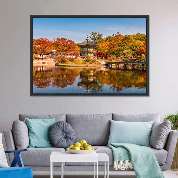 Gyeongbokgung Palace In Seoul Canvas Wall Art-5 Horizontal-Gallery Wrap-22" x 12"-Tiaracle