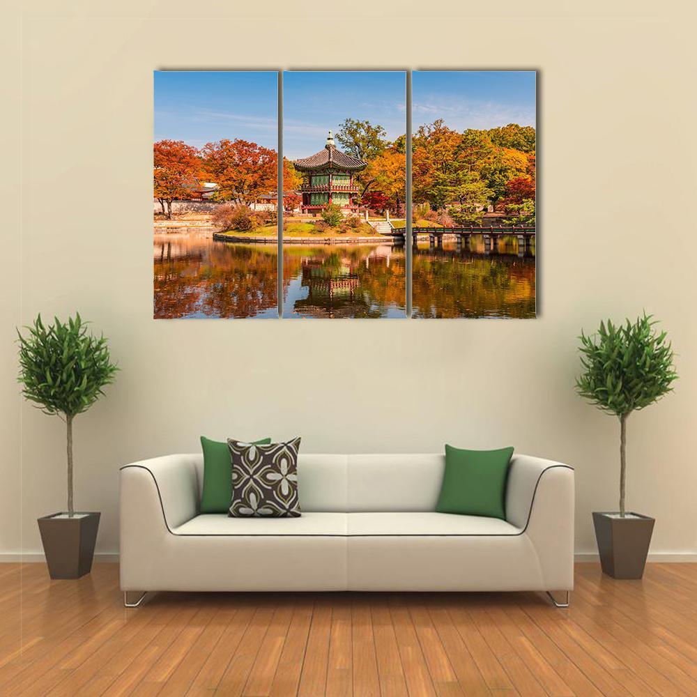 Gyeongbokgung Palace In Seoul Canvas Wall Art-3 Horizontal-Gallery Wrap-37" x 24"-Tiaracle