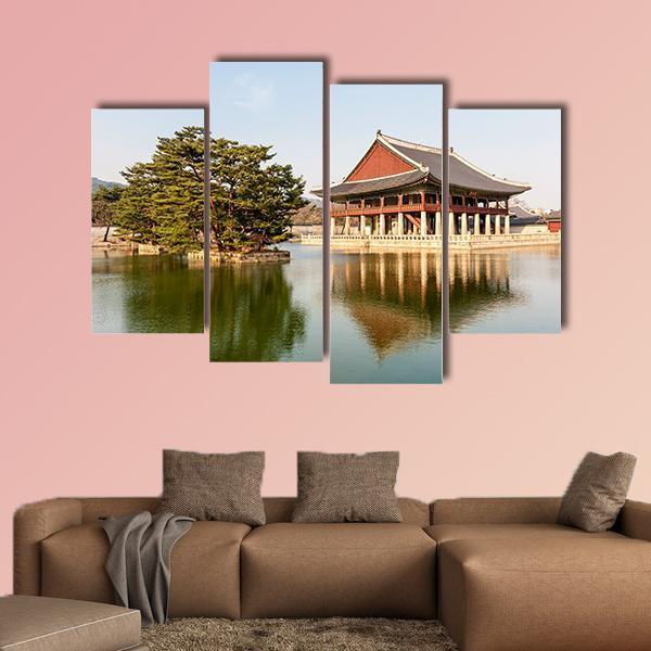 Gyeongbokgung Palace Canvas Wall Art-4 Pop-Gallery Wrap-50" x 32"-Tiaracle