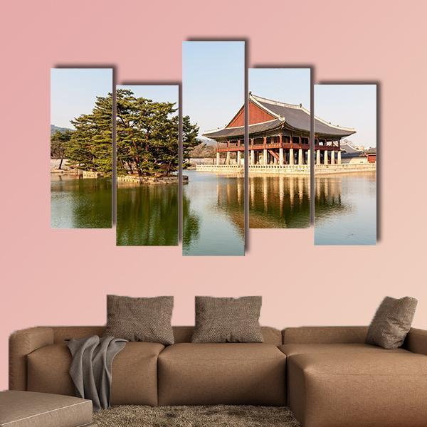 Gyeongbokgung Palace Canvas Wall Art-5 Pop-Gallery Wrap-47" x 32"-Tiaracle