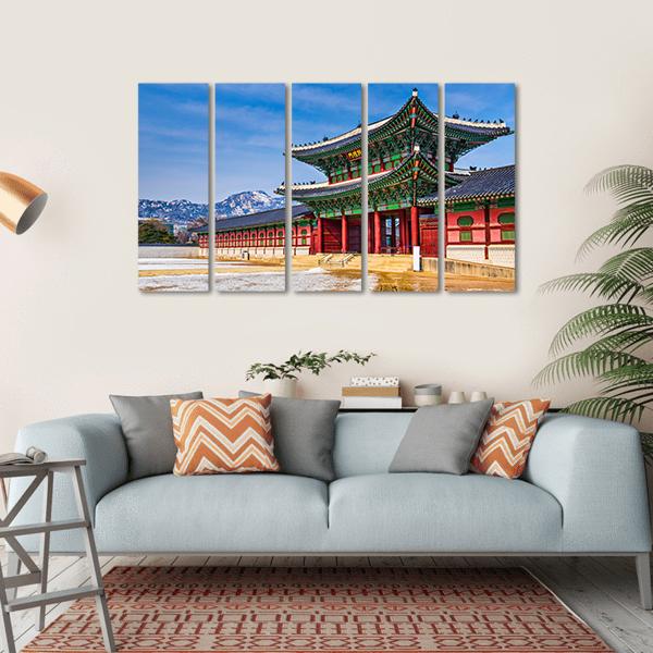 Gyeongbokgung Palace South Korea Canvas Wall Art-5 Horizontal-Gallery Wrap-22" x 12"-Tiaracle