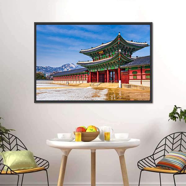 Gyeongbokgung Palace South Korea Canvas Wall Art-3 Horizontal-Gallery Wrap-25" x 16"-Tiaracle