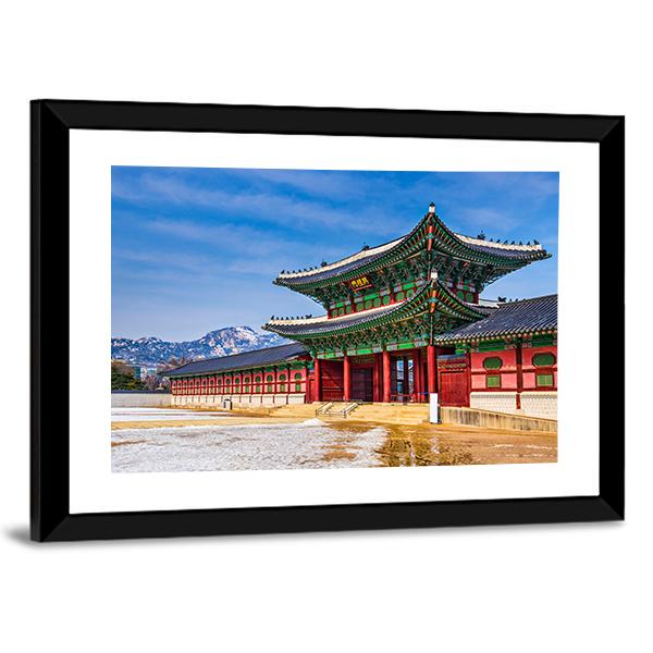 Gyeongbokgung Palace South Korea Canvas Wall Art-5 Horizontal-Gallery Wrap-22" x 12"-Tiaracle