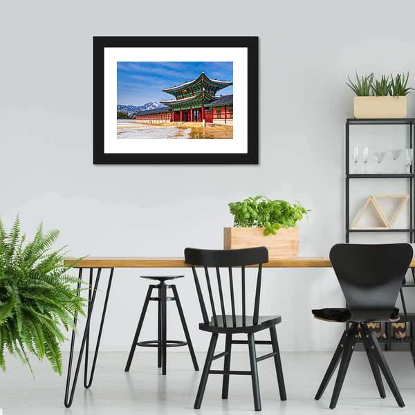 Gyeongbokgung Palace South Korea Canvas Wall Art-5 Horizontal-Gallery Wrap-22" x 12"-Tiaracle
