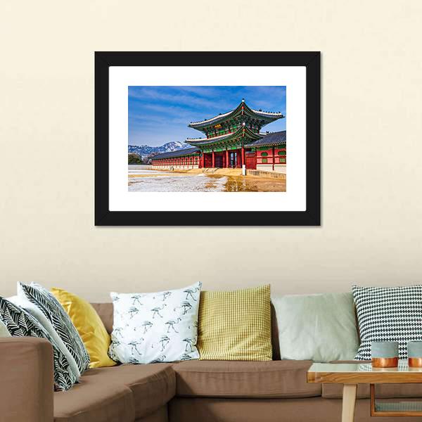 Gyeongbokgung Palace South Korea Canvas Wall Art-3 Horizontal-Gallery Wrap-25" x 16"-Tiaracle