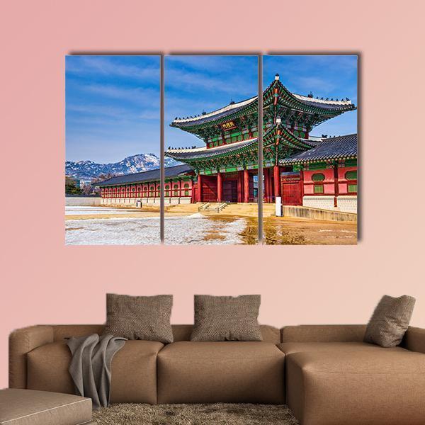 Gyeongbokgung Palace South Korea Canvas Wall Art-3 Horizontal-Gallery Wrap-37" x 24"-Tiaracle
