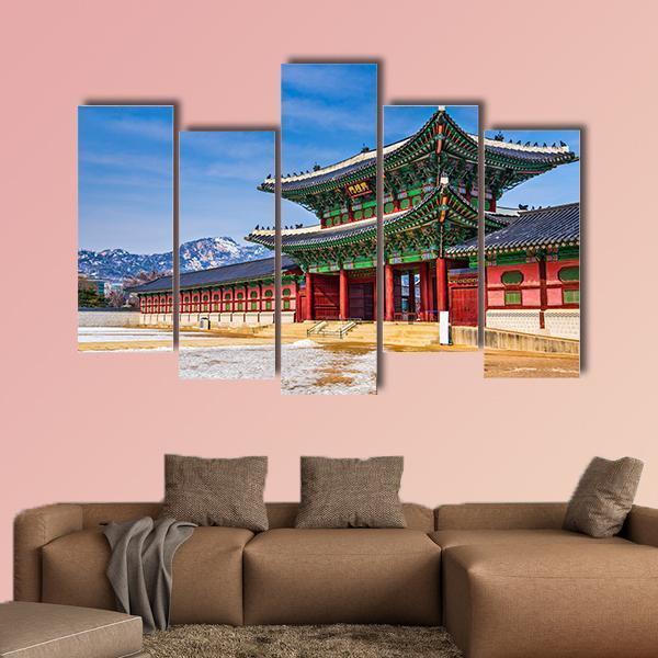 Gyeongbokgung Palace South Korea Canvas Wall Art-5 Pop-Gallery Wrap-47" x 32"-Tiaracle