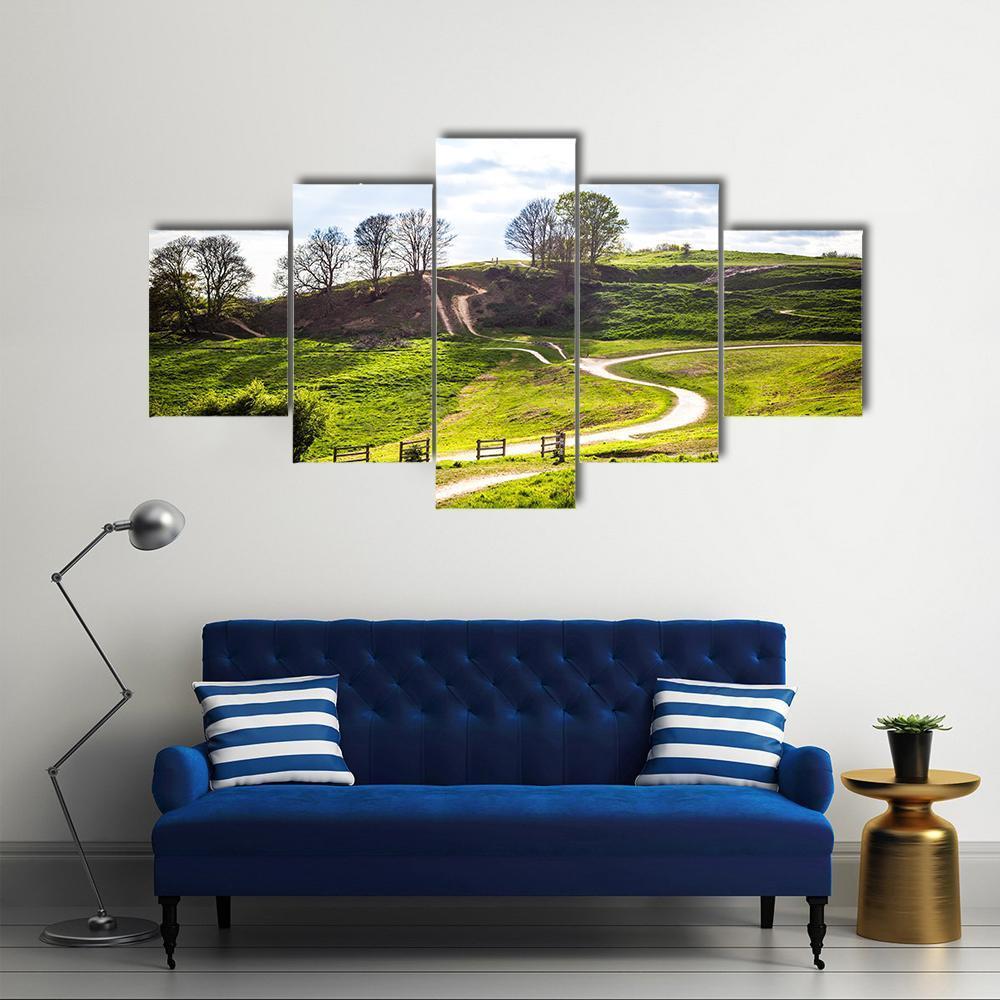 Hadleigh Park In UK Canvas Wall Art-5 Star-Gallery Wrap-62" x 32"-Tiaracle