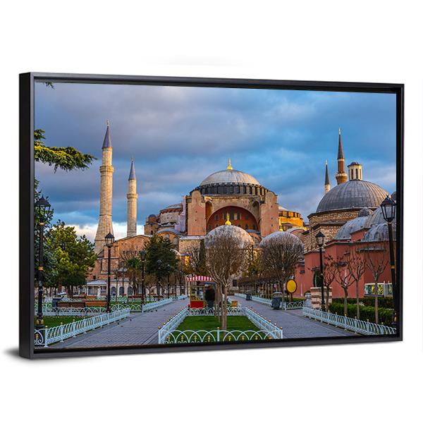 Hagia Sophia Mosque Istanbul Canvas Wall Art-3 Horizontal-Gallery Wrap-25" x 16"-Tiaracle