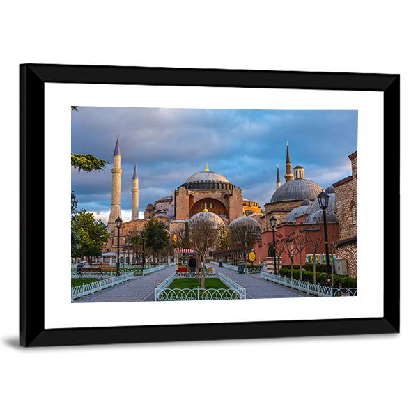 Hagia Sophia Mosque Istanbul Canvas Wall Art-3 Horizontal-Gallery Wrap-25" x 16"-Tiaracle